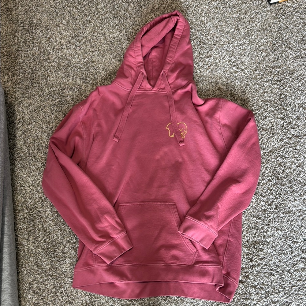 Ivory Ella Organic Cotton Hoodie in Rose